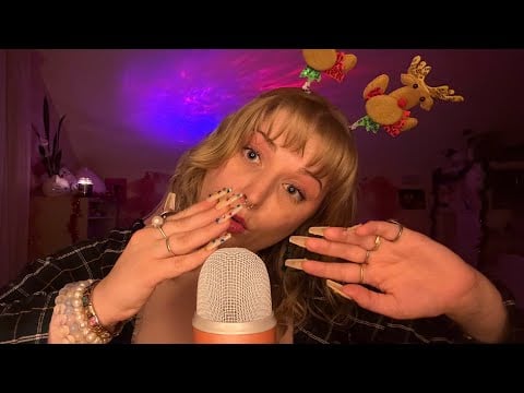 ASMR Hand Movements, Mouth Sounds, and Inaudible Whispering! (day 3) 😴⛄️✨