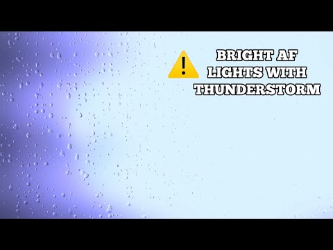 [ASMR] ⛈️ BRIGHT AF LIGHTS WITH THUNDERSTORM