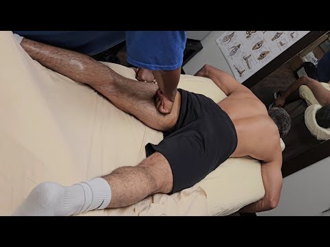 BMX Rider's Hamstrings Sports Massage (No Music)