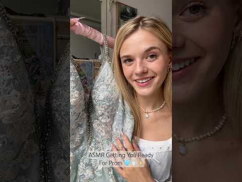 #asmr Getting You Ready For Prom 🩵✨ #fyp #relax #prom #asmrvideo #sleep