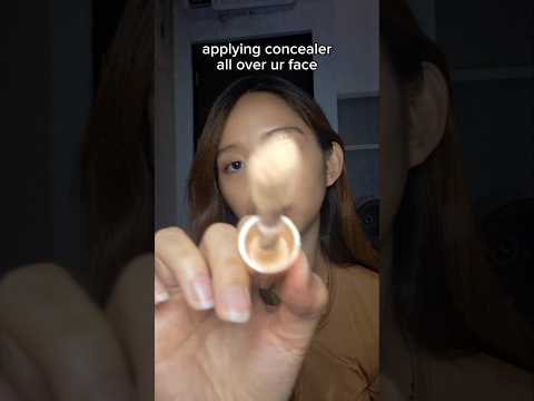 applying concealer all over your face #asmr