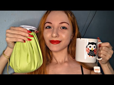 ASMR - CUIDANDO DE VOCÊ NA TPM!!!