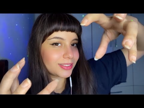 ASMR Colocando Seu Cérebro no Lugar 🧠💆 Mouth Sounds + Massagem Mental com Vento Relaxante