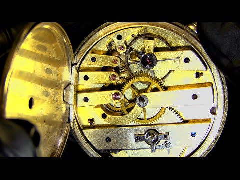 ASMR Antique Watch Restoration, Cleaning, Ticking, AND...