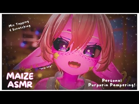 Curious Alien Gives You A Cosy Manicure | VRChat ASMR mic tapping, scratching & fireplace ambience