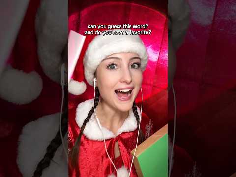 can you guess this Christmas word?? #asmr #guesstheword #christmas