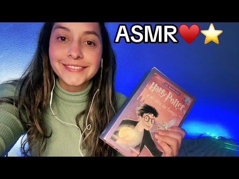 ASMR | LECTURA INAUDIBLE DE ⚡️HARRY POTTER⚡️♥️