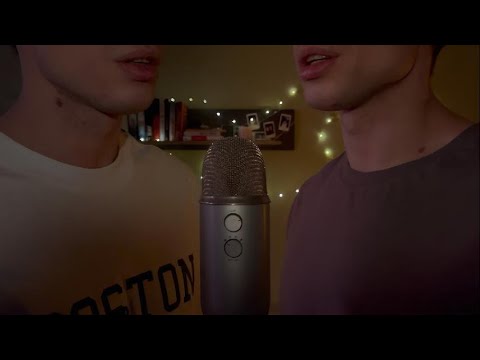 ASMR | Twin Inaudible Whispers & Mouth Sounds for Deep Tingles
