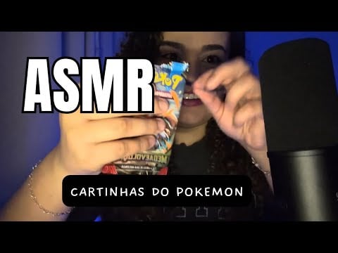 ASMR - ABRINDO BOOSTERS DO POKÉMON - SONS DE CARDS E PLÁSTICO 