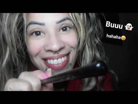 ASMR ✏️🗣️ Batidinhas na tela + conversa em voz suave (ou não 🤭)