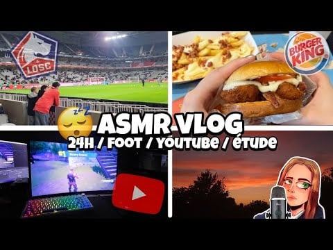 ASMR Français • VLOG 24H DANS MA VIE DE YOUTUBEUSE ETUDIANTE ! 😴💤