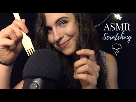 ASMR FRANCAIS 🌙 - Intense Mic Scratching + Pluie 🌧 (Massage de cerveau/Brain massage)