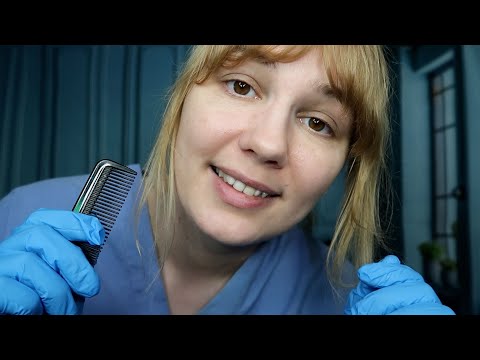 ASMR Gentle Lice Check, Close Whispers All Around You, Medical Gloves, Combing Through Your Hair