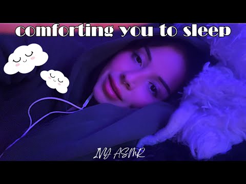 IVY ASMR - Comforting you after a nightmare💕(Shushing, Face touching, Whispering, Lofi)❤️‍🔥🥰