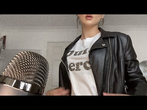 ASMR - Leather Jacket Scratching - No Talking 💕