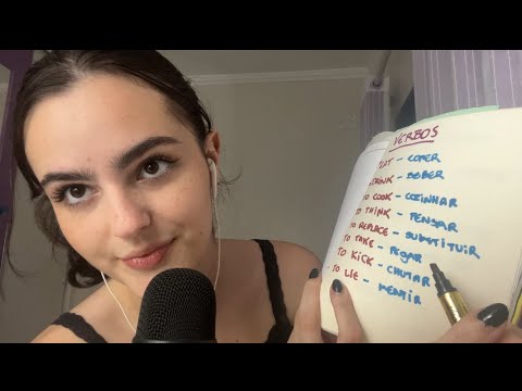 ASMR TE ENSINANDO INGLÊS ENQUANTO VOCÊ DORME