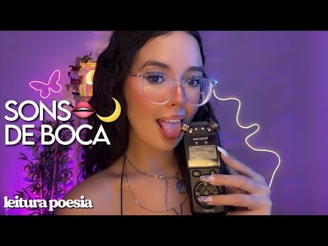 ASMR: ESTALINHOS INTENSOS DE BOCA e LEITURA NO TASCAM👄💦 (SONO PROFUNDO) 