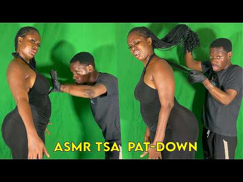 ASMR TSA Security Check - Fast & Aggressive Pat Down Roleplay Soothing Whispers & Relaxing Sounds