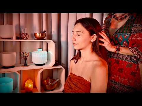 Scalp Massage & Brushing 💆🏻‍♀️ Massaggio Relax Collo e Spalle ✨ Real Person ASMR Boho Vibes
