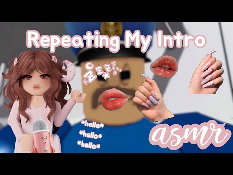 ꒰ Roblox ASMR 🎀 ꒱ Repeating My Intro! + Finger Flutters 🫶🏻💭 𝜗𝜚 ˎˊ˗