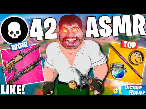 ASMR FAST MOUTH SOUNDS FORTNITE SOLO VS SQUAD (42 KILLS) - ASMR en Español