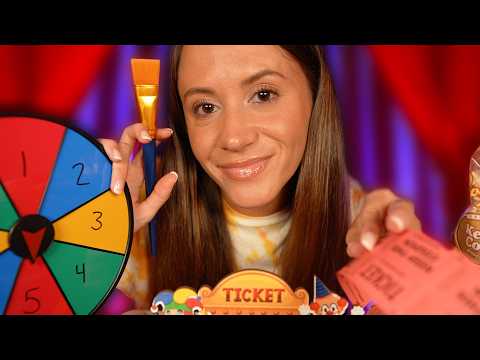 ASMR The Summer Carnival 🎪 Face Painting, Prizes, Treats & More