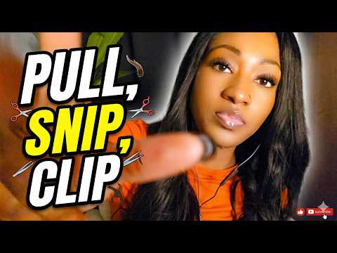 ASMR Cutting Bad Energy (Hand Movements, Mouth Sounds, Whispering/Soft-Spoken/No Talking Mix.
