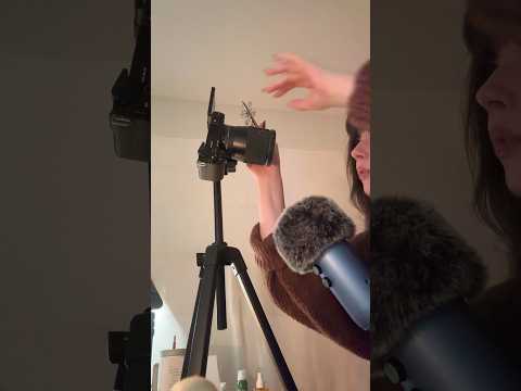 How do ASMRtists film hairclipping videos? | IG: whispering.willow.asmr