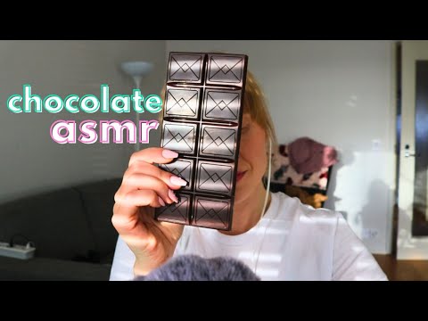 Mint Chocolate Bar Tapping and Scratching 🍫🌿[ASMR]