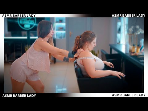 💈 ASMR Barber Relaxing Massage by Margo to Caroline