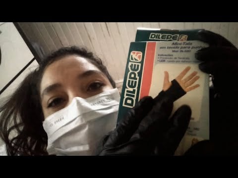 ASMR Médica fazendo exames de toque em você: Com luvas pelo teu couro cabeludo, rosto, braços e mãos