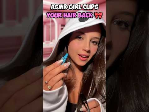 ASMR Sweet Girl Pins Your Hair Back 🎀 #asmr #asmrsounds #asmrwhispering #asmrtriggers