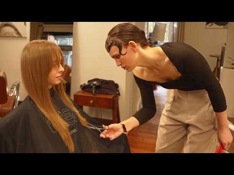 ✂️(ASMR) Moscow's Finest: Soothing Hair Wash & Cut by a Russian Stylist Maria