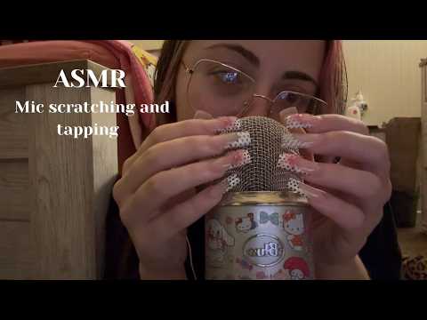 ASMR mic scratching and tapping