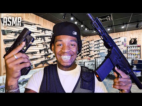 ASMR ** GUN SHOP ROLEPLAY** For SLEEP And RELAXATION