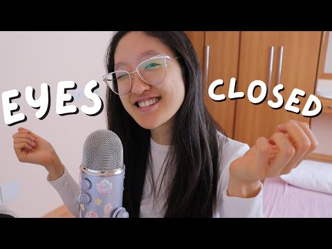 ASMR Follow My Instructions For SLEEP (Eyes Closed, Brazilian Accent)
