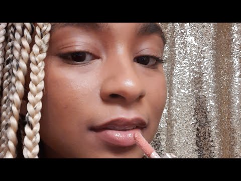 ASMR // Lipgloss pumping & mouth sounds  ASMR INTENSE Application