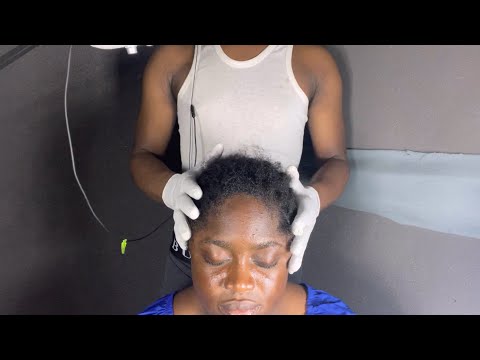 ASMR✨RELAXING SCALP AND NAPE MASSAGE.