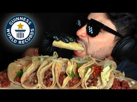 ASMR MUKBANG AUTHENTIC MEXICAN TACOS (EATING SOUNDS)