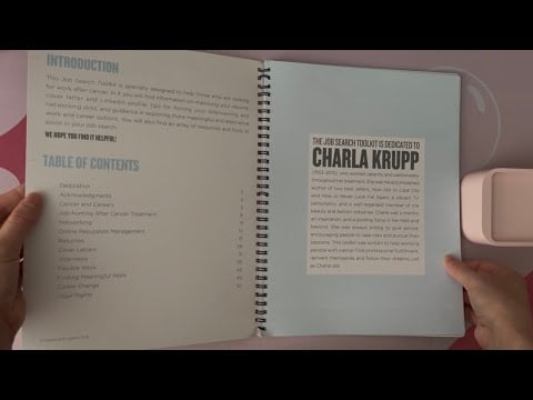 ASMR Flipping Through A Job Search Toolkit (No Talking)