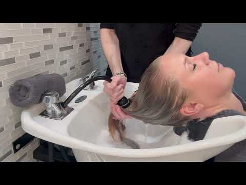 ASMR Blo Bar Blowout | Hair Washing, Styling & Tingles Overload