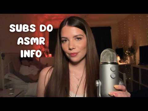 Subs Do ASMR INFO! *Please send you clips!*