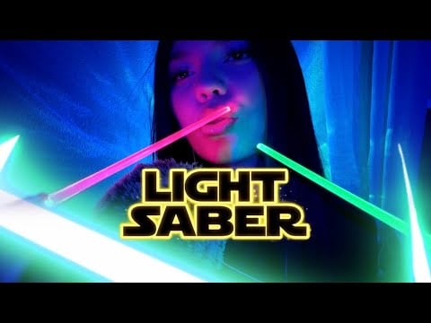 NEW Light Saber ASMR ! Tingly Visuals & Mouth Sounds 