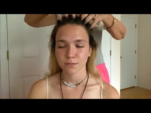 ASMR My Mom Gives Me A Scalp Massage