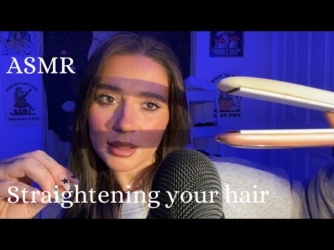 ASMR / Straightening Your Hair 🫶🏼