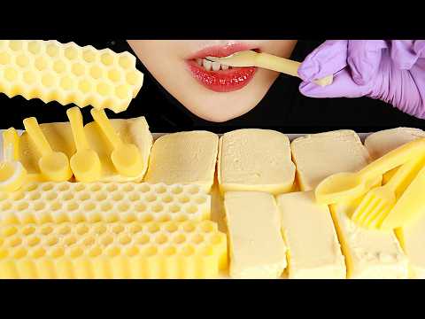 ROCK HARD FROZEN BUTTER MUKBANG ASMR FROZEN BUTTER EATING SOUND ASMR 🧈❄️