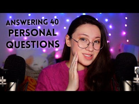 Ear to Ear ASMR ✨ Answering Personal Questions for the New Year ✨