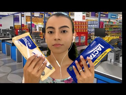 ASMR/ OPERADORA DE CAIXA INCONVENIENTE, PASSA SUAS COMPRAS. *Som caseirinho*