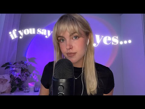 ASMR if you say yes you can go to sleep 💜 | 70 personal questions | closeup whispers