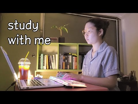 asmr 스터디윗미 1시간🫧⌨️(소리 넘 좋음...)